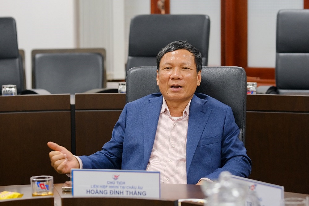 Ông Hoàng Đình Thắng - Chủ tịch Liên hiệp Hội người Việt Nam tại Châu Âu.